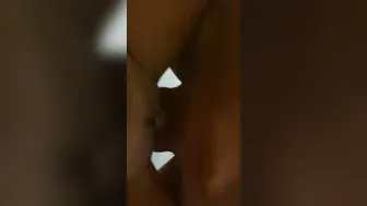 Close up pov Quickie Cum on her Pierced Cunt