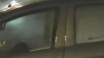 Sharing my hoe ex-wife with stranger inside vehicle inside front