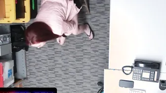 Beautiful Red Haired Thief Apprehended And Strip Searched