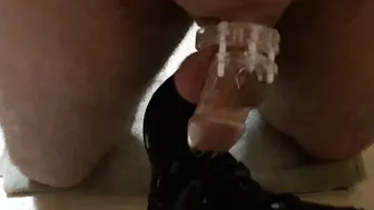 Sub into Chastity gets Teased by Boots and Gloves