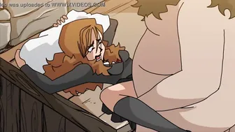 Fat man destroys 18 year old cunt (Hagrid and Hermione)