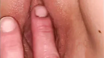 Close up showing off slowly eating finger fuck till orgasm then plowed