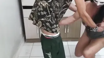 Bang Bang sensual crown gave butt and twat to several men into