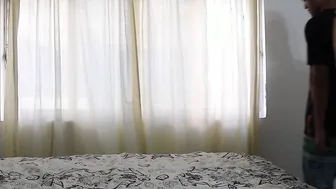The parents left the house and the young man put a secret