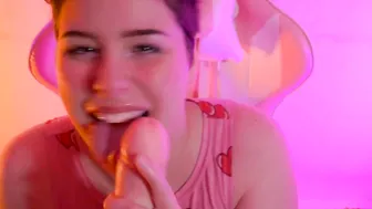 CYBERPUNK GAMER AHEGAO DROOL SPIT BLOW JOB