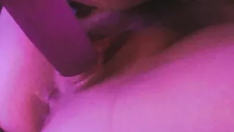 Freshly Bald Late Night Vibrator Play