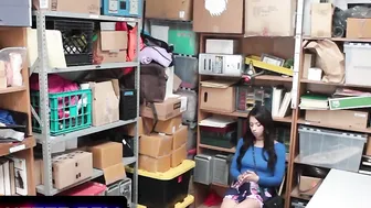 Hot Dark Haired Shoplifter Taylor May Caught On Camera
