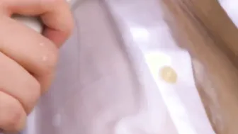 Huge titty Japanese chick teases you inside the shower