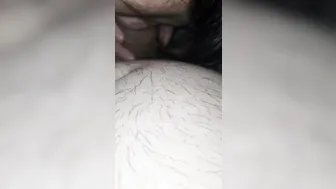 Step Milf Mouth Full of Cum Blowing Penis during an Interview for Playboy