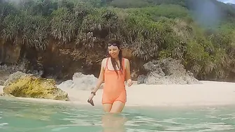 No Underwear JUST ASS PLUG at Ocean Tropical Beach