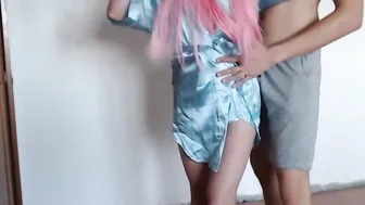She came into a dressing gown to seduce him