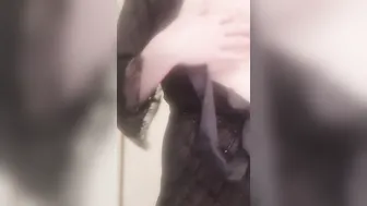 Unwind and Rubbing my Snatch after a Bath Tub Smoking - Having Fun with my Titties