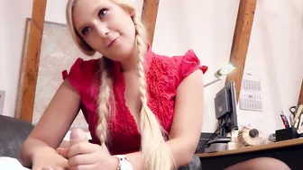BUMSBUERO - Sensual Secretary Lena Nitro cant contain her Lust for Rough Penis - LETSDOEIT