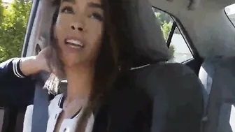 Vulgar Amateur StepSis Blowing Dick Inside Vehicle - Charity Crawford - SisLovesMe