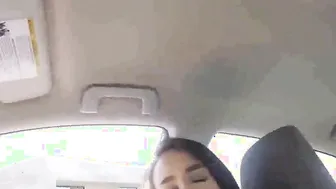 Vulgar Amateur StepSis Blowing Dick Inside Vehicle - Charity Crawford - SisLovesMe
