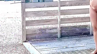 Bubbles Outside Beach Shower