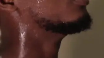 Fit Black lovers have sex all over the house