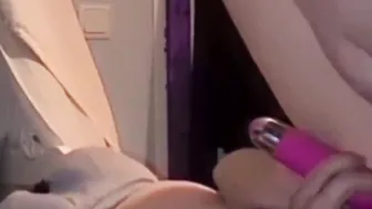 Cum on Face while Blowing Toy and Banged my Ex-Wife Feetcouple69 with Suck Penis + Vibrator