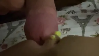Eating her Pierced Cunt before Stretching her Tight Hole