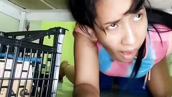 Leyne Rodriguez. Sister getting stuck under the bed