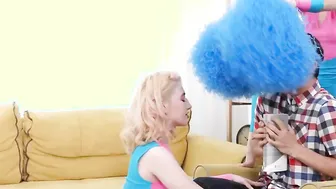Young Sex Parties Sara Rich College cheerleaders 3some