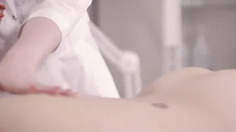 SugarNadya massages a very skinny red haired with a pretty body
