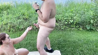 Missy Getting her Reward after Sucking Off my Cock Public