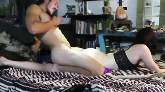 Sexy into Kitty Ears Hands Bound behind Back Rough Fucked Amateur Lovers Private