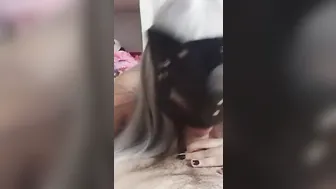 fucking my throat with a huge penis