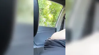 Clitoris Rubbing Orgasm inside the Vehicle