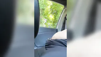 Clitoris Rubbing Orgasm inside the Vehicle