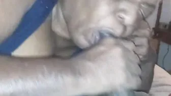 Blowing My Hubbys Cock Close Up Inside The Dark