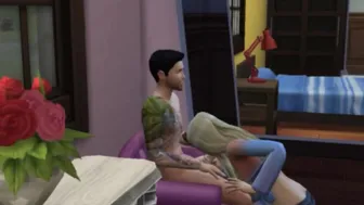 With his Gf on his Fiances Bed | Wicked Whims Sims four