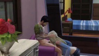 With his Gf on his Fiances Bed | Wicked Whims Sims four