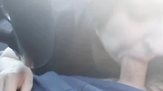 Mistress blown inside the vehicle into the supermarket parking lot