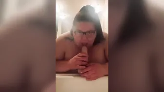 BBW Blows Penis