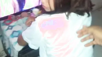 I let her cum on my dick while I stuck her