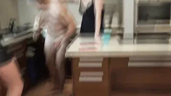 Cleaning Sub into Female Domination Sharing Apartment