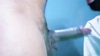 Desi Penis simmer down and cum drinking