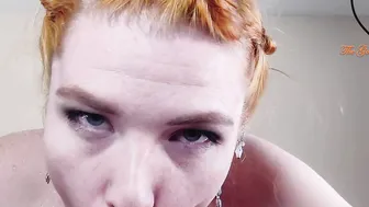 Bombshell Red Head Hoe Threatens to Suck you Dry with Irresistible Sloppy Throatjob - TheGoddessOfLust