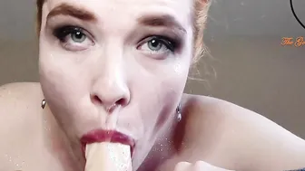 Stunning Ginger Skank offer Goddess Eye Contact Sloppy Throatjob ~ TheGoddessOfLust