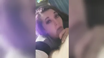 Luna Loves the way Daddys Thick Dick Feels Stretching her Throat