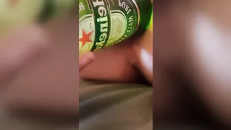 Heineken Bottle Plowed
