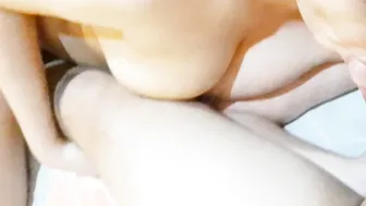 Watching our own Porn Video ending up inside Cumshot