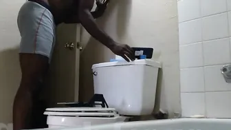 Thot inside Texas - Gorgeous Cougar Shower with Carmel Skin Small Spinner