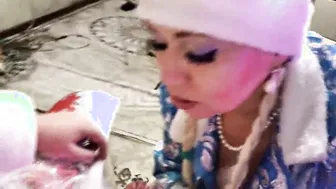 Santa Claus rough and roughly fucks Snow Maiden... #XMAS