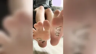 Humiliation toes tease