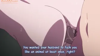 Cartoon Uncensored | Cuckold Dude Watches his Lover got Screwed Rough into Anal and Cunt