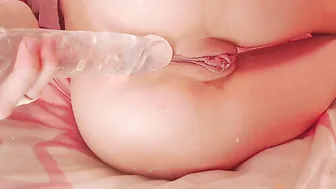 Gigantic Transparent Toy Fucking Cunt