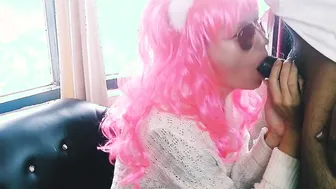 Master Treated the Incredible Sexy Sex Sub with a Cigarette and Sperm into her Mouth